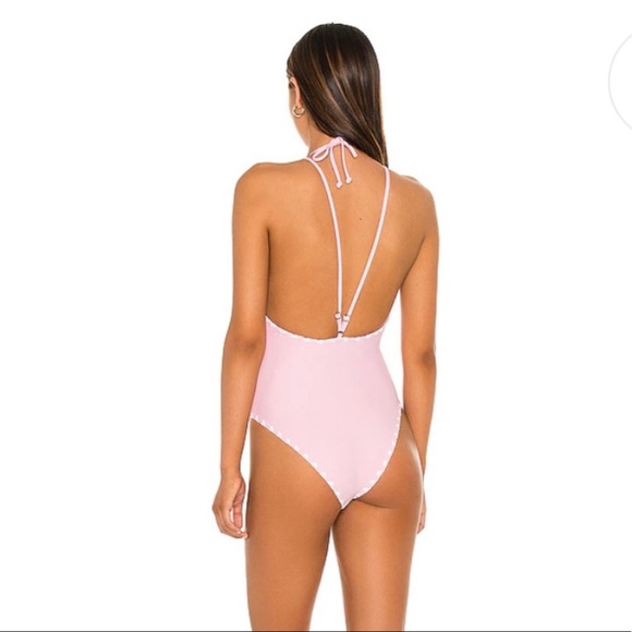 LOVERS + FRIENDS ONE PIECE EMBROIDERED SWIMSUIT NWOT (LG) - Picture 5 of 5